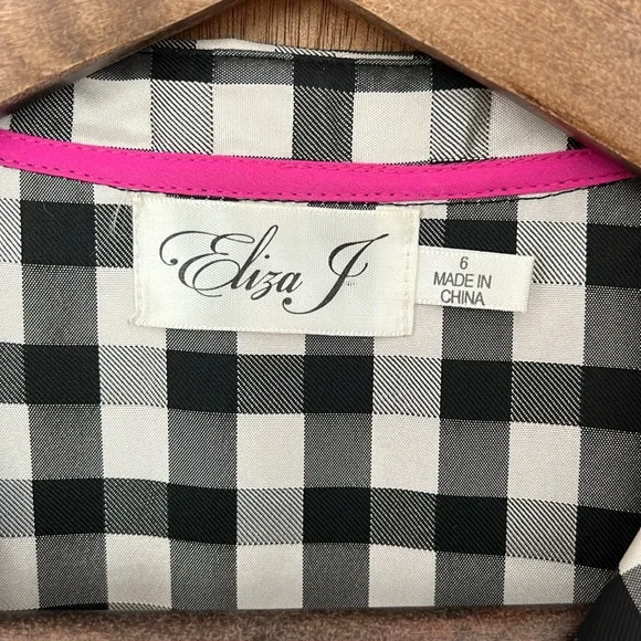 Eliza J Print Woven Shirtdress - Picture 6 of 11